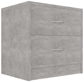 Mesas de cabeceira 2 pcs derivados de madeira cinzento cimento