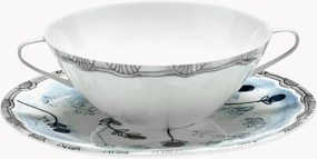 Taças de sopa com pires Mirtillo, conjunto de 2