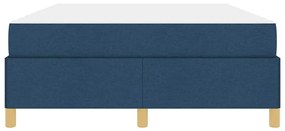 Cama Box Outros Azul e Branco 160 x 200 cm tecido