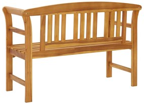Banco de jardim 114 cm madeira de acácia maciça