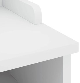 Banco de entrada SANDNES Branco 87x40x50 cm pinho maciço