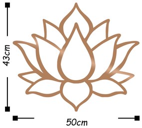 Acessório Decorativo de Parede Metal-405 – Cobre – 50 x 43 cm