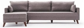 Sofá de Canto Bella – Castanho – 275x85x81 cm