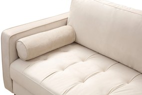 Sofá de 3 Lugares Rome – Bege – 215 x 90 x 70 cm