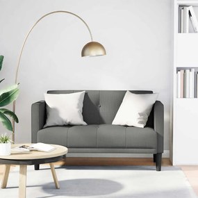 vidaXL Sofá-luvas 111 cm tecido cinzento-escuro