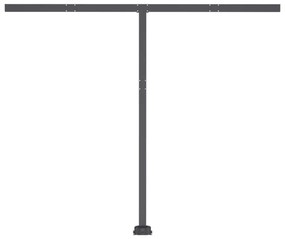 Toldo retrátil manual independente 350x250 cm antracite