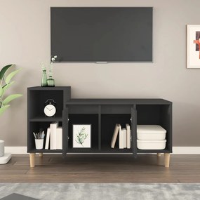 Móvel de TV 100x35x55 cm madeira processada preto