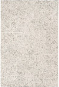 Tapete em lã artesanal de pelo curto Delyth