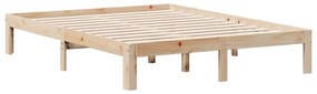 Cama com estante sem colchão 135x190 cm pinho maciço