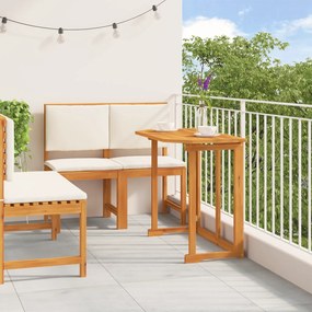 Conjunto de Jantar de Jardim VidaXL 4 Peças em Madeira Sólida de Acácia