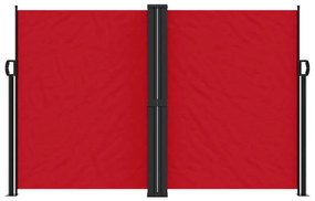 Toldo lateral retrátil 160x1000 cm vermelho