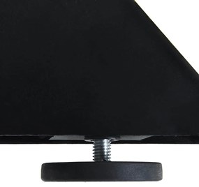Pé de mesa de jantar em formato de aranha, preto, 85x85x(72-73) cm, aç