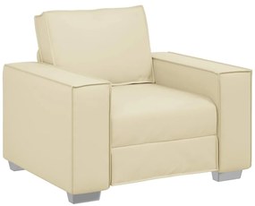 vidaXL Sofá Creme 99 x 78 x 84 cm tecido