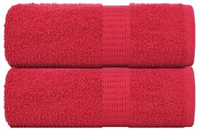 vidaXL Toalhas de bidé FROGN 2 pcs 30x50 cm 360 g/m² vermelho