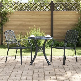 Cadeiras de Jardim vidaXL 2 pcs Empilháveis de Aço Antracite