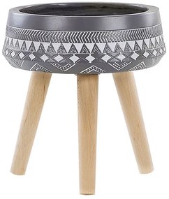 Suporte para vasos cinzento 34 x 34 x 12 cm MOUSSATA Beliani