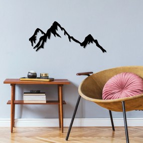 Acessório Decorativo de Parede Metal-408 – Preto – 70 x 30 cm