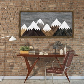 Pintura Decorativa em MDF com Moldura TAH044 – Multicolor – 60 x 120 c