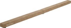 Trave de Ginástica Dobrável, 210 x 10 x 6,5 cm, Pés Antiderrapantes, Castanha