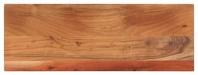 vidaXL Tampo de mesa retangular 90x40x2,5 cm madeira de acácia maciça