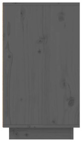 Sapateira 110x34x61 cm madeira de pinho maciça cinzento