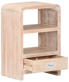 Mesa de cabeceira 40x30x60 cm madeira de acácia maciça