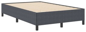 Cama vidaXL Cinza Escuro 120x200 cm Tecido Corduroy