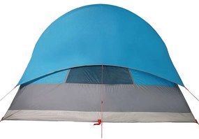 Tenda familiar para 6 pessoas impermeável azul