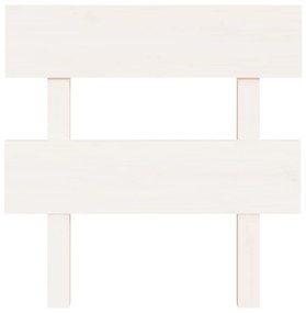 Cabeceira de cama 93,5x3x81 cm pinho maciço branco