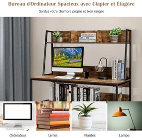 Mesa de jogos para computador em formato de L com suporte para monitor e bandeja para host - preta