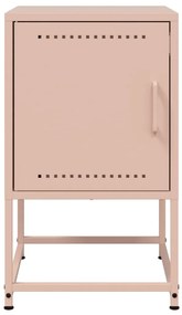 Mesa de cabeceira 36x39x60,5 cm aço rosa