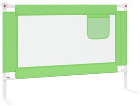 Barra de segurança p/ cama infantil tecido 100x25 cm verde