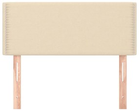 Cabeceira de cama tecido 80x5x78/88 cm creme