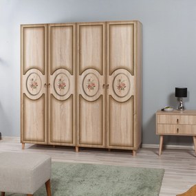 Roupeiro Imaj – Carvalho Sonoma – 180x192x52 cm