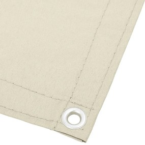 Tela de varanda 75x700 cm 100% poliéster oxford creme
