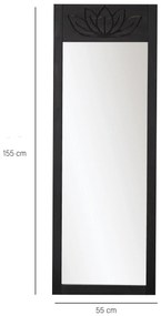 Espelho Cheval Lotus – Antracite – 55x155x2 cm