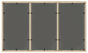 Mesa de jardim com tampo de vidro 150x90x75 cm vime PE bege