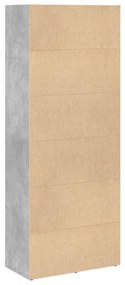 Estante 60x30x152 cm derivados de madeira cinzento cimento