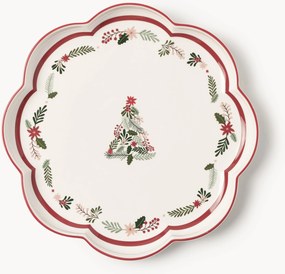 Pratos de jantar de Natal em porcelana Eve, conjunto de 4