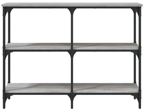 Mesa consola 100x29x75 cm derivados de madeira cinzento sonoma