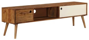 vidaXL Móvel de TV 140x30x40 cm madeira de acácia maciça