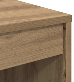Mesa com Armazenamento Carvalho Artesanal Aglomerado de Madeira