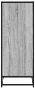 Sapateira 75x38x97,5 cm deriv. de madeira/metal cinzento sonoma