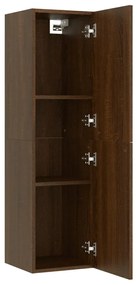 Móvel para TV de parede 30,5x30x110 cm cor carvalho castanho