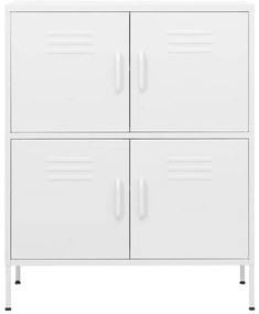 Armário de arrumação aço 80x35x101,5 cm branco