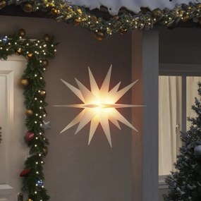 vidaXL Luzes de Natal com LEDs 3 pcs dobrável branco 100 cm