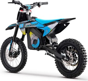 Mini moto elétrica para crianças velocidade até 38 km/h aprox. C/Limitador 1600W DORADO PD7 14/12" Azul