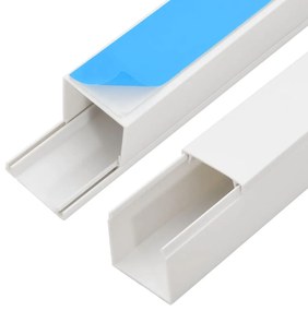 Calhas para cabos autoadesivas 25x16 mm 30 m PVC