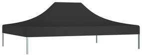 Teto para tenda de festas 4x3 m 270 g/m² preto