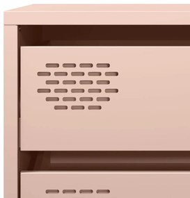 Aparador 68x39x58,5 cm aço laminado a frio rosa